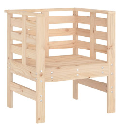 Chaises de jardin lot de 2 61,5x53x71 cm bois de pin massif