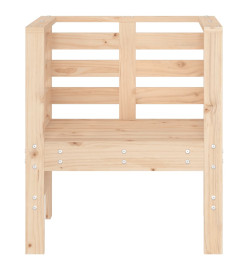 Chaises de jardin lot de 2 61,5x53x71 cm bois de pin massif