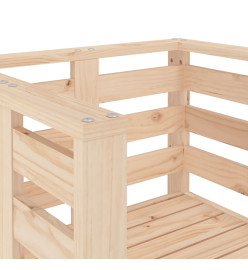 Chaises de jardin lot de 2 61,5x53x71 cm bois de pin massif