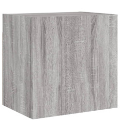 Unités murales TV 5 pcs sonoma gris bois d'ingénierie