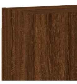 Unités murales TV 4 pcs chêne marron bois d'ingénierie