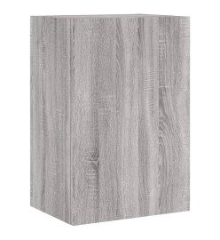 Unités murales TV 6 pcs sonoma gris bois d'ingénierie