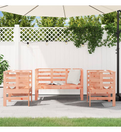 Salon de jardin 3 pcs bois massif douglas