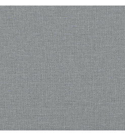 Canapé 2 places avec oreillers gris clair 140 cm tissu