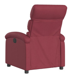 Fauteuil inclinable électrique Rouge bordeaux Tissu