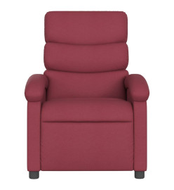 Fauteuil inclinable électrique Rouge bordeaux Tissu