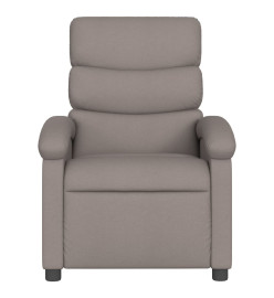 Fauteuil inclinable électrique Taupe Tissu