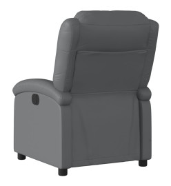 Fauteuil inclinable électrique Gris Similicuir