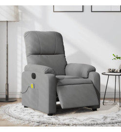 Fauteuil inclinable de massage électrique gris foncé