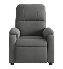 Fauteuil inclinable de massage électrique gris foncé