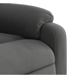 Fauteuil inclinable de massage électrique gris foncé