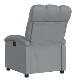 Fauteuil inclinable électrique Gris clair Tissu