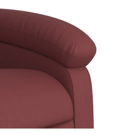 Fauteuil de massage inclinable électrique rouge bordeaux