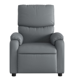 Fauteuil inclinable électrique Gris Similicuir