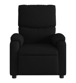 Fauteuil de massage inclinable électrique Noir Tissu