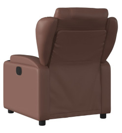 Fauteuil inclinable électrique Marron Similicuir