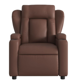 Fauteuil inclinable électrique Marron Similicuir