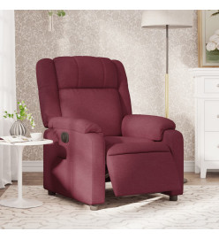 Fauteuil inclinable électrique Rouge bordeaux Tissu