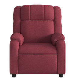 Fauteuil inclinable électrique Rouge bordeaux Tissu