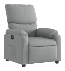 Fauteuil inclinable électrique Gris clair Tissu