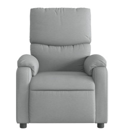 Fauteuil inclinable électrique Gris clair Tissu