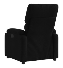 Fauteuil inclinable électrique Noir Tissu