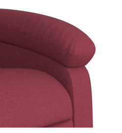 Fauteuil de massage inclinable électrique Rouge bordeaux Tissu