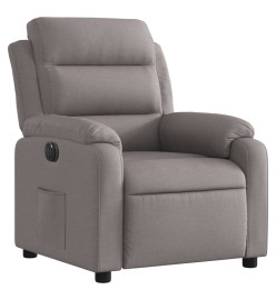 Fauteuil inclinable électrique Taupe Tissu