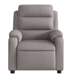 Fauteuil inclinable électrique Taupe Tissu