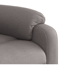 Fauteuil inclinable électrique Taupe Tissu