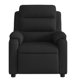 Fauteuil inclinable électrique Noir Tissu