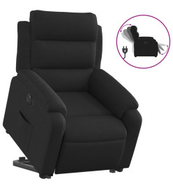 Fauteuil inclinable électrique noir tissu