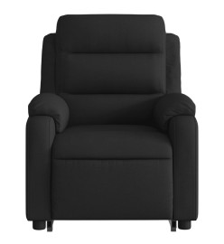 Fauteuil inclinable électrique noir tissu