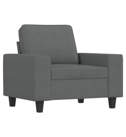 Fauteuil Gris foncé 60 cm Tissu