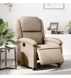 Fauteuil inclinable électrique Cappuccino Similicuir