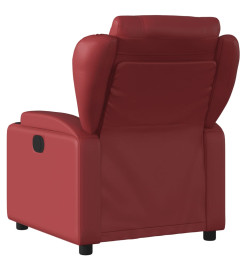 Fauteuil inclinable électrique Rouge bordeaux Similicuir