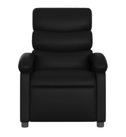 Fauteuil de massage inclinable électrique noir similicuir