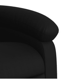 Fauteuil de massage inclinable électrique noir similicuir