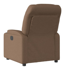 Fauteuil inclinable électrique Marron Tissu