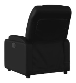 Fauteuil de massage inclinable électrique noir similicuir