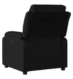 Fauteuil inclinable électrique Noir Similicuir