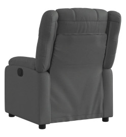 Fauteuil inclinable électrique Gris foncé Tissu