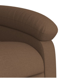 Fauteuil inclinable électrique Marron Tissu