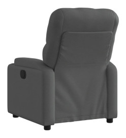 Fauteuil inclinable électrique Gris foncé Tissu