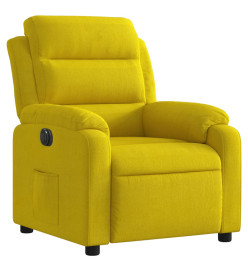 Fauteuil inclinable électrique jaune velours