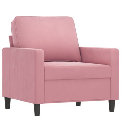 Fauteuil Rose 60 cm Velours