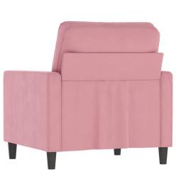 Fauteuil Rose 60 cm Velours