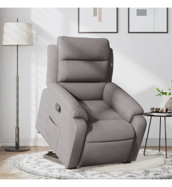 Fauteuil inclinable taupe tissu