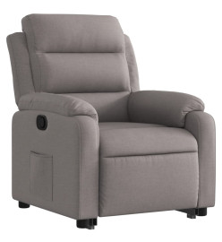 Fauteuil inclinable taupe tissu