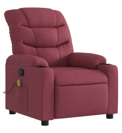 Fauteuil de massage inclinable Rouge bordeaux Tissu